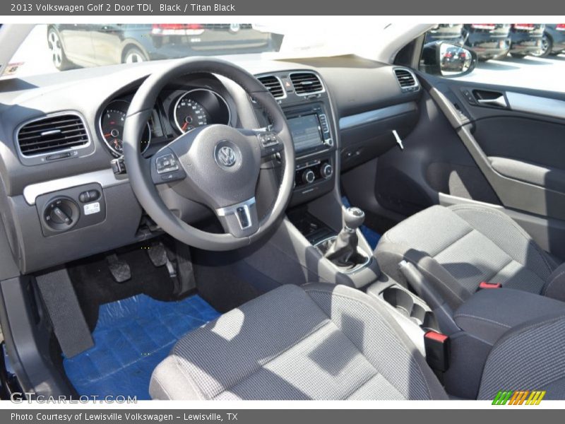 Black / Titan Black 2013 Volkswagen Golf 2 Door TDI