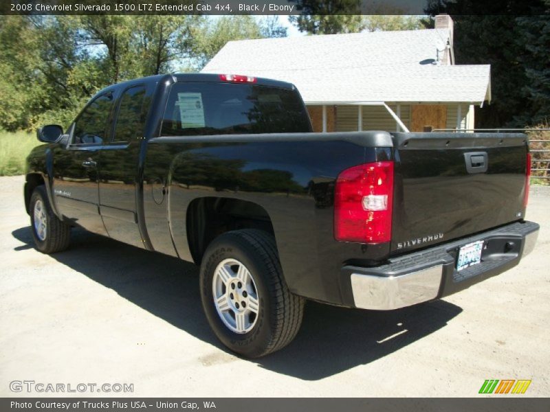 Black / Ebony 2008 Chevrolet Silverado 1500 LTZ Extended Cab 4x4
