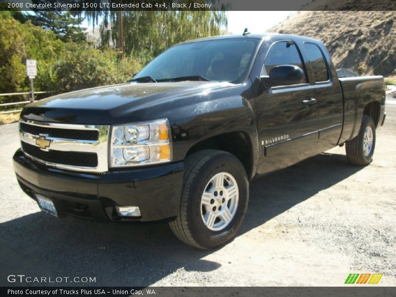 Black / Ebony 2008 Chevrolet Silverado 1500 LTZ Extended Cab 4x4
