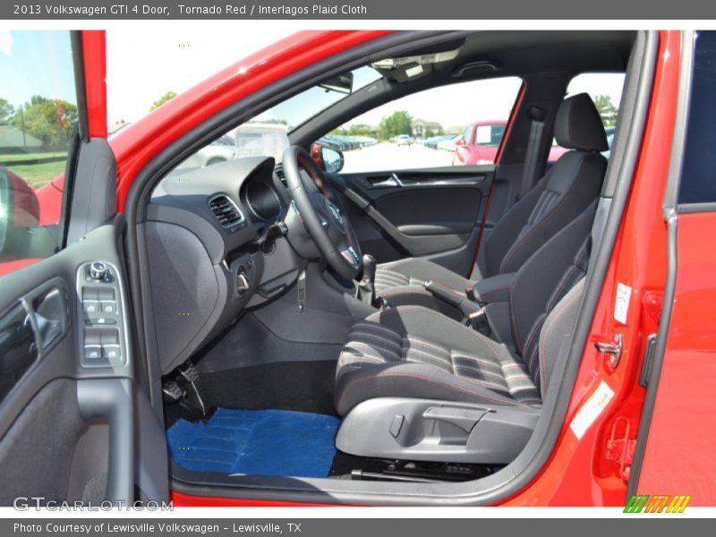 Tornado Red / Interlagos Plaid Cloth 2013 Volkswagen GTI 4 Door