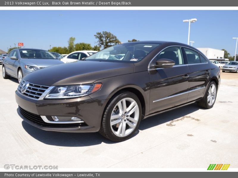 Black Oak Brown Metallic / Desert Beige/Black 2013 Volkswagen CC Lux