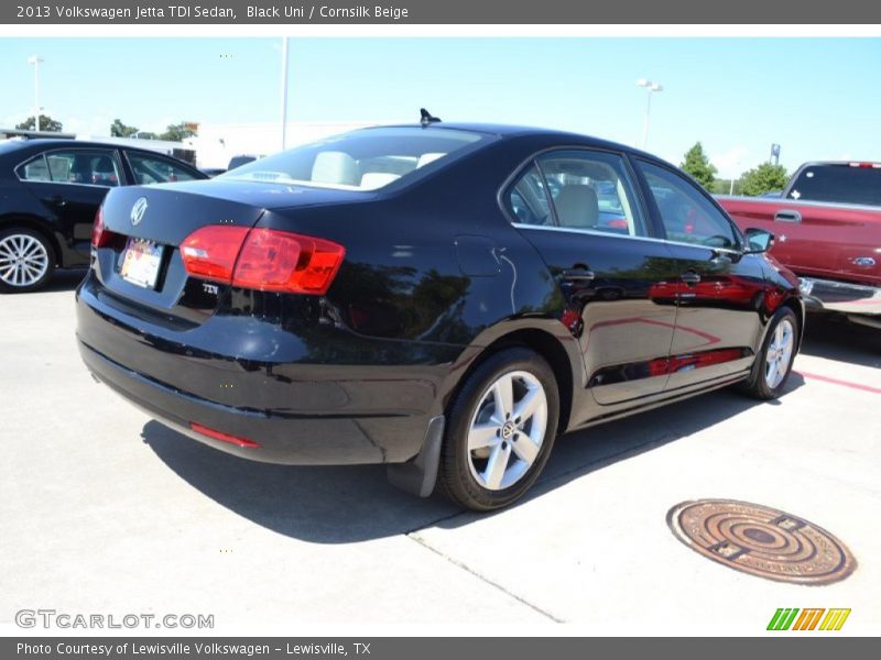 Black Uni / Cornsilk Beige 2013 Volkswagen Jetta TDI Sedan