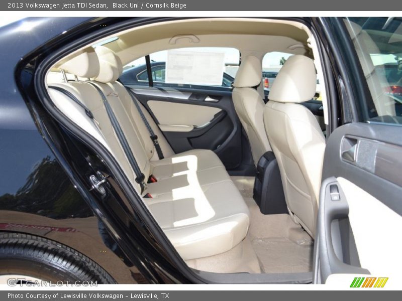 Black Uni / Cornsilk Beige 2013 Volkswagen Jetta TDI Sedan