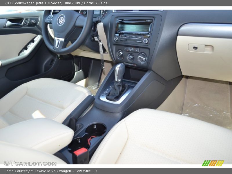 Black Uni / Cornsilk Beige 2013 Volkswagen Jetta TDI Sedan