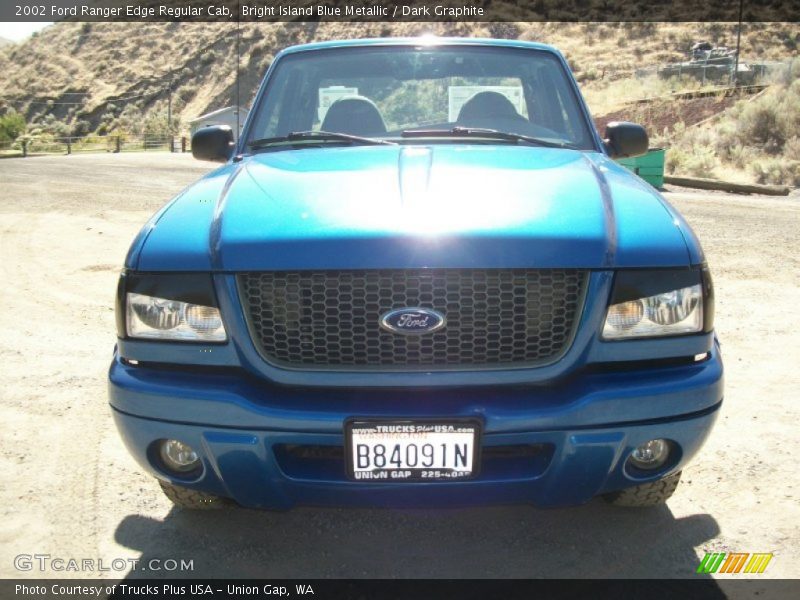 Bright Island Blue Metallic / Dark Graphite 2002 Ford Ranger Edge Regular Cab