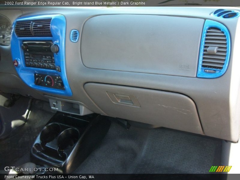 Bright Island Blue Metallic / Dark Graphite 2002 Ford Ranger Edge Regular Cab
