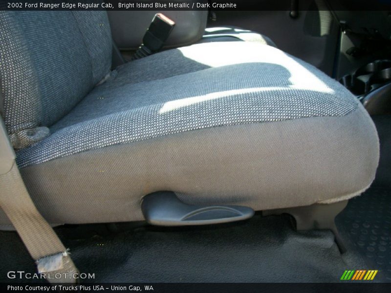 Bright Island Blue Metallic / Dark Graphite 2002 Ford Ranger Edge Regular Cab
