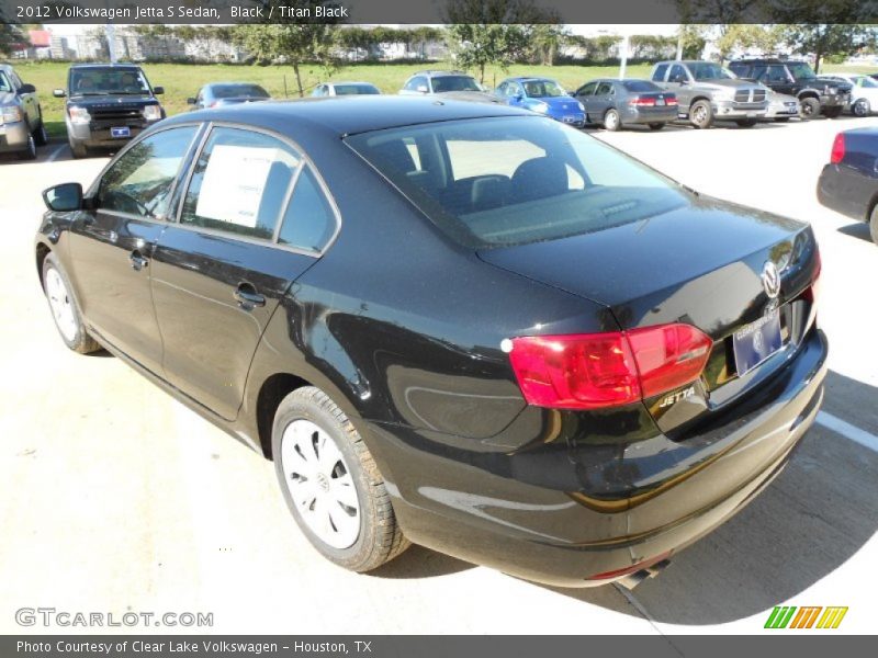 Black / Titan Black 2012 Volkswagen Jetta S Sedan