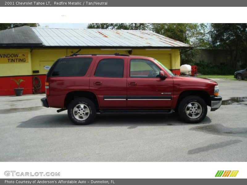 Redfire Metallic / Tan/Neutral 2001 Chevrolet Tahoe LT