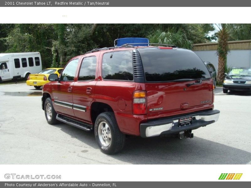 Redfire Metallic / Tan/Neutral 2001 Chevrolet Tahoe LT
