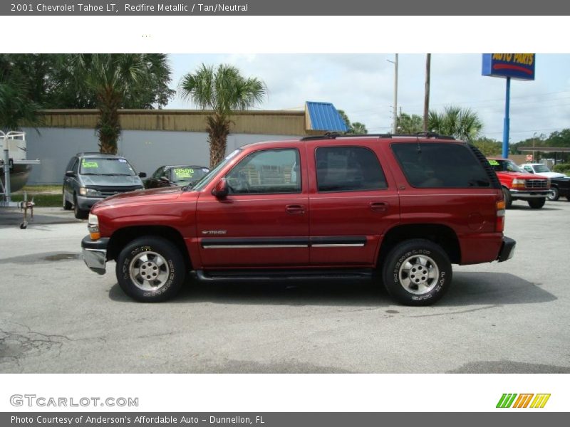 Redfire Metallic / Tan/Neutral 2001 Chevrolet Tahoe LT