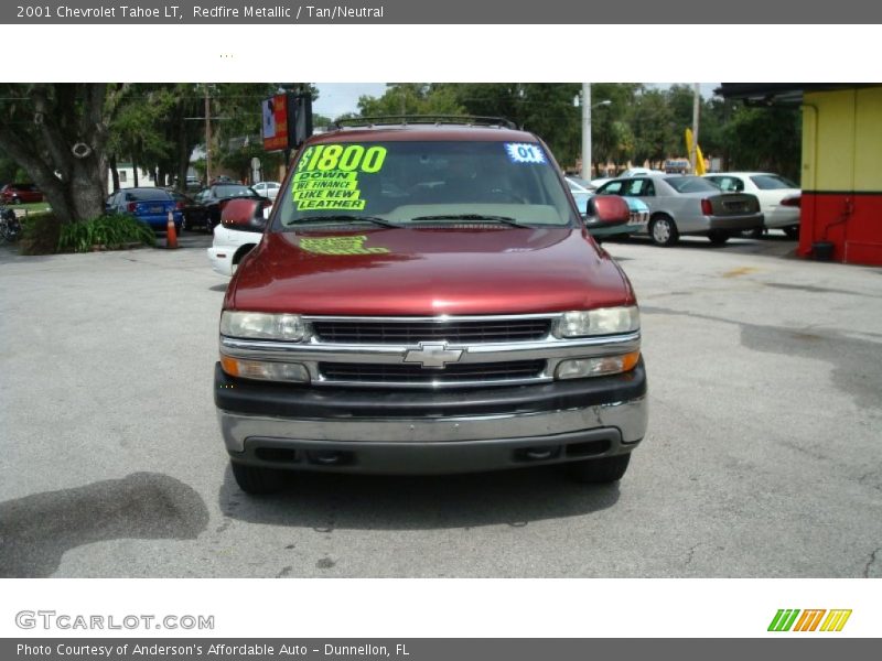 Redfire Metallic / Tan/Neutral 2001 Chevrolet Tahoe LT