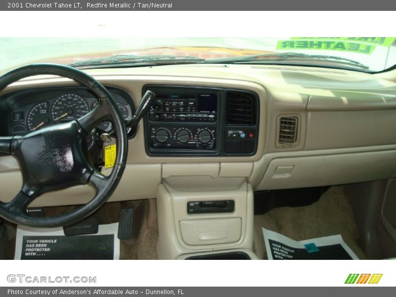 Redfire Metallic / Tan/Neutral 2001 Chevrolet Tahoe LT