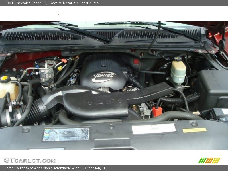 Redfire Metallic / Tan/Neutral 2001 Chevrolet Tahoe LT