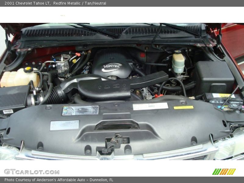 Redfire Metallic / Tan/Neutral 2001 Chevrolet Tahoe LT