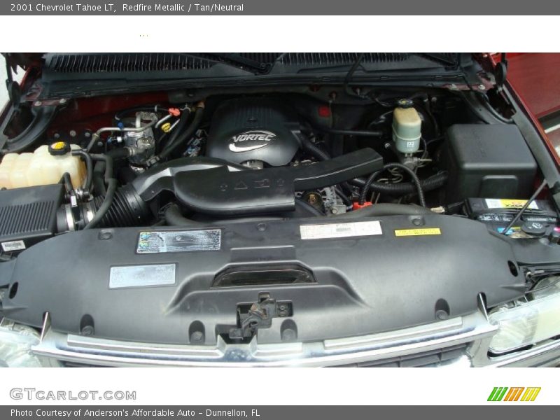 Redfire Metallic / Tan/Neutral 2001 Chevrolet Tahoe LT