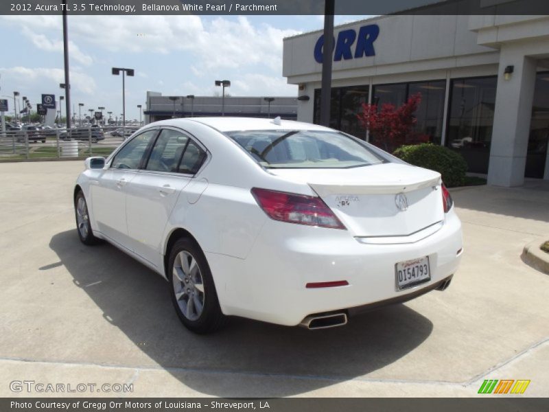 Bellanova White Pearl / Parchment 2012 Acura TL 3.5 Technology