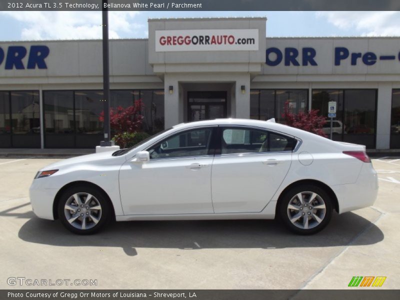 Bellanova White Pearl / Parchment 2012 Acura TL 3.5 Technology