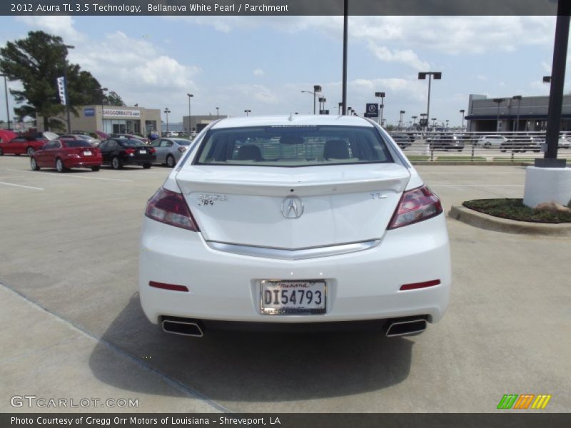 Bellanova White Pearl / Parchment 2012 Acura TL 3.5 Technology