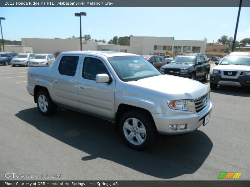 Alabaster Silver Metallic / Gray 2012 Honda Ridgeline RTL