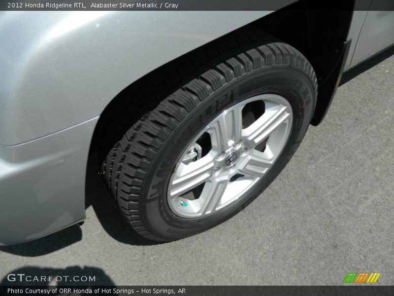 Alabaster Silver Metallic / Gray 2012 Honda Ridgeline RTL