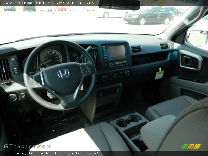 Alabaster Silver Metallic / Gray 2012 Honda Ridgeline RTL