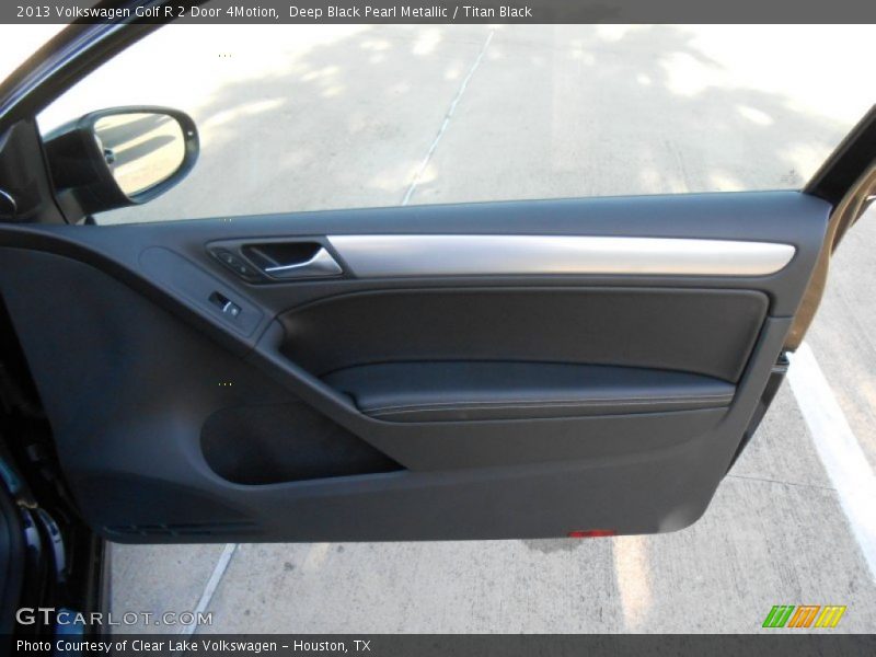 Deep Black Pearl Metallic / Titan Black 2013 Volkswagen Golf R 2 Door 4Motion