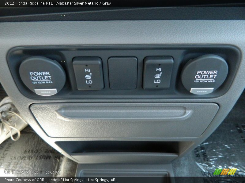 Alabaster Silver Metallic / Gray 2012 Honda Ridgeline RTL