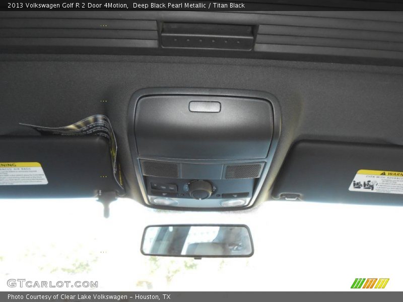 Deep Black Pearl Metallic / Titan Black 2013 Volkswagen Golf R 2 Door 4Motion