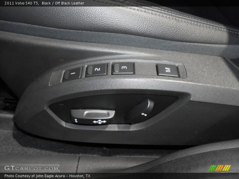 Black / Off Black Leather 2011 Volvo S40 T5