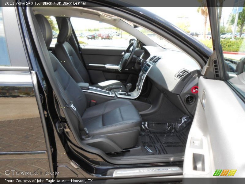 Black / Off Black Leather 2011 Volvo S40 T5