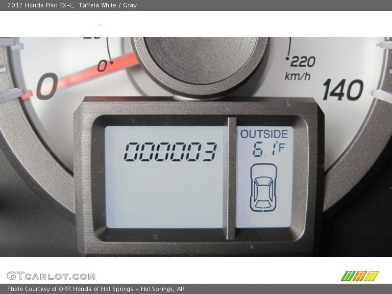 Taffeta White / Gray 2012 Honda Pilot EX-L