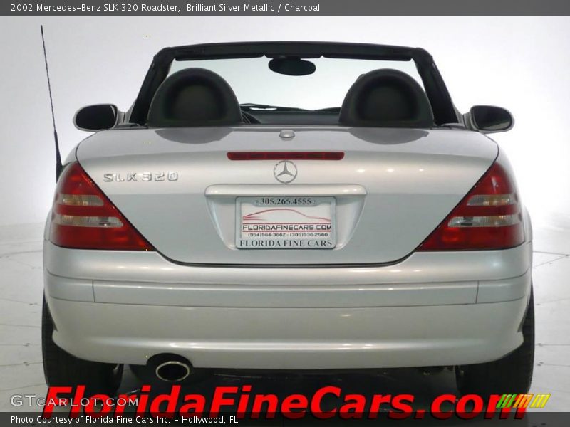 Brilliant Silver Metallic / Charcoal 2002 Mercedes-Benz SLK 320 Roadster