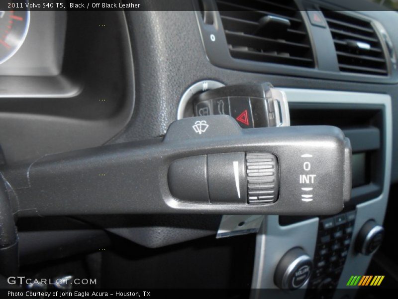 Black / Off Black Leather 2011 Volvo S40 T5