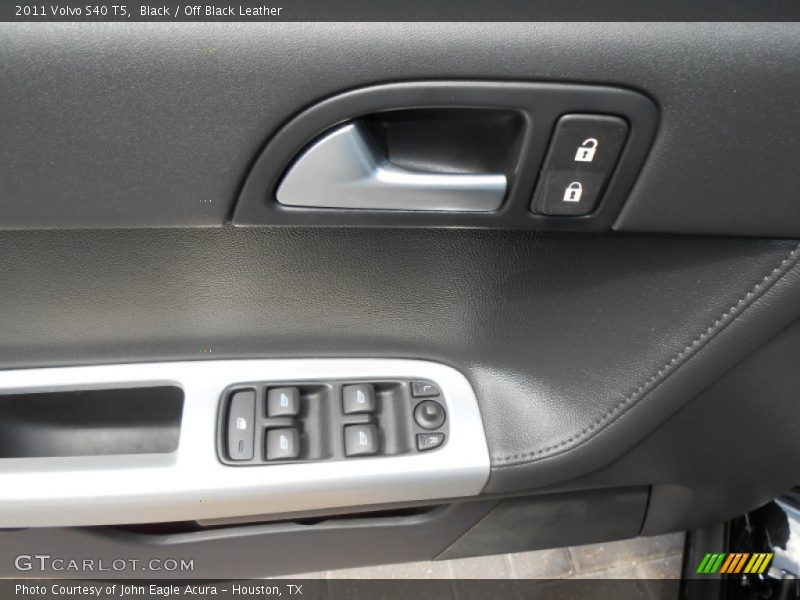 Black / Off Black Leather 2011 Volvo S40 T5