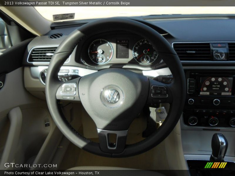 Tungsten Silver Metallic / Cornsilk Beige 2013 Volkswagen Passat TDI SE