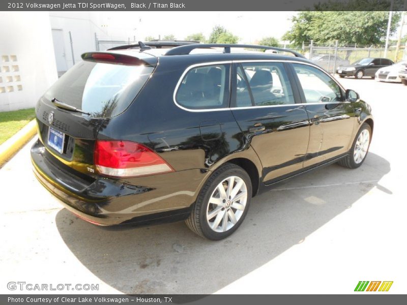 Black / Titan Black 2012 Volkswagen Jetta TDI SportWagen