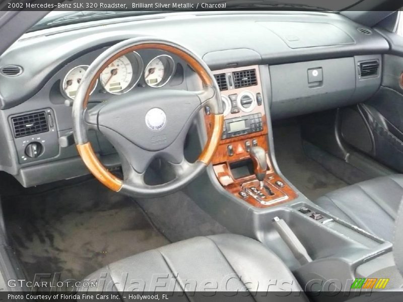 Brilliant Silver Metallic / Charcoal 2002 Mercedes-Benz SLK 320 Roadster
