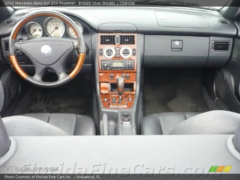 Brilliant Silver Metallic / Charcoal 2002 Mercedes-Benz SLK 320 Roadster