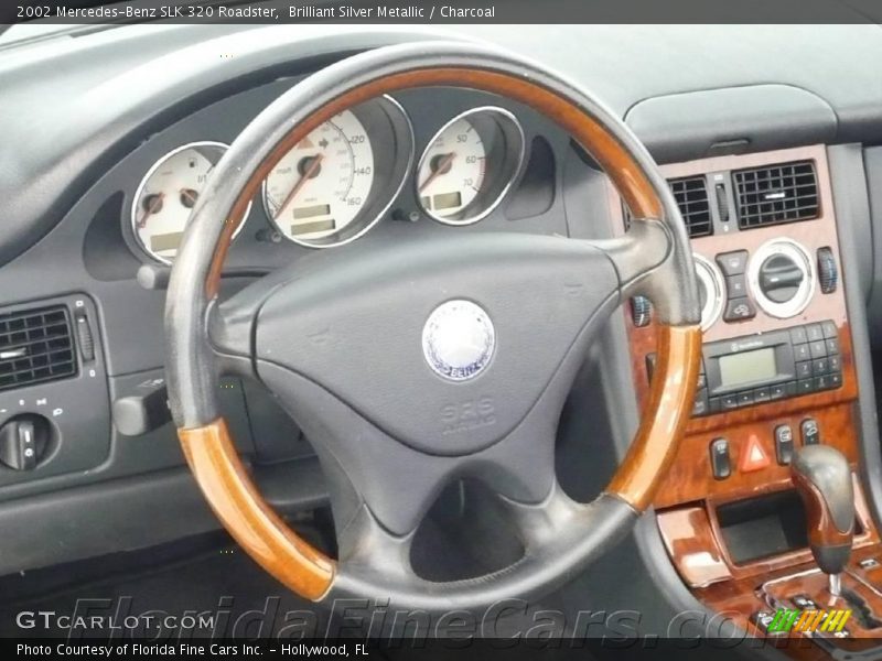 Brilliant Silver Metallic / Charcoal 2002 Mercedes-Benz SLK 320 Roadster