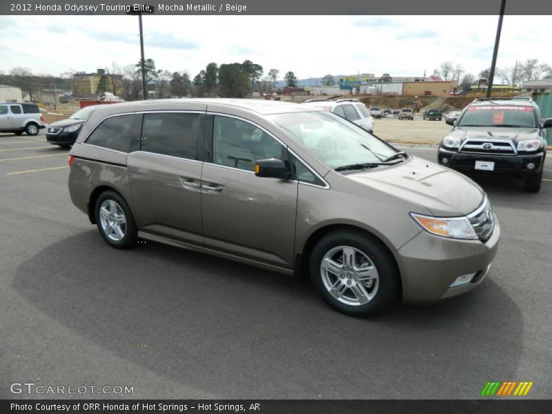 Mocha Metallic / Beige 2012 Honda Odyssey Touring Elite