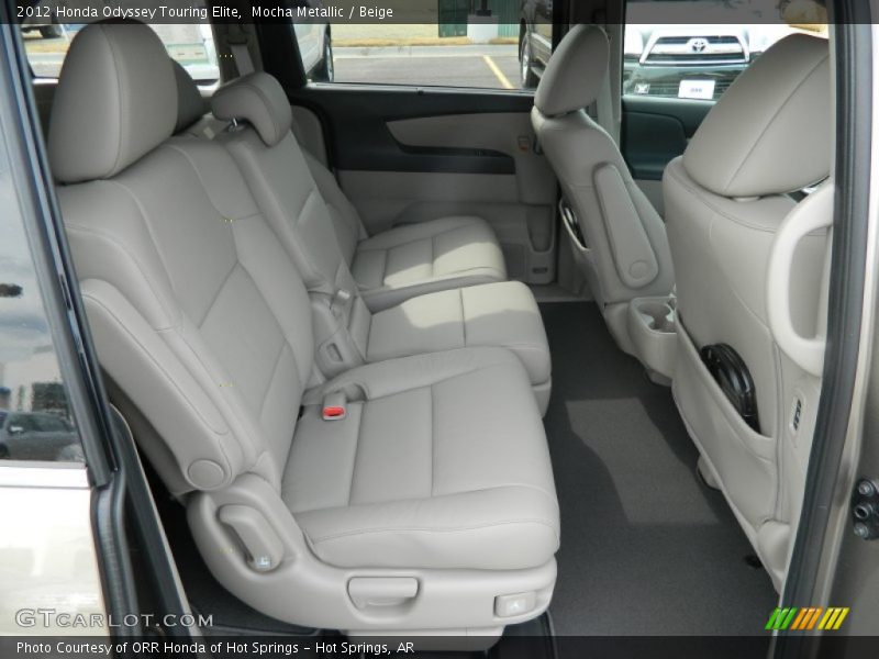 Rear Seat of 2012 Odyssey Touring Elite