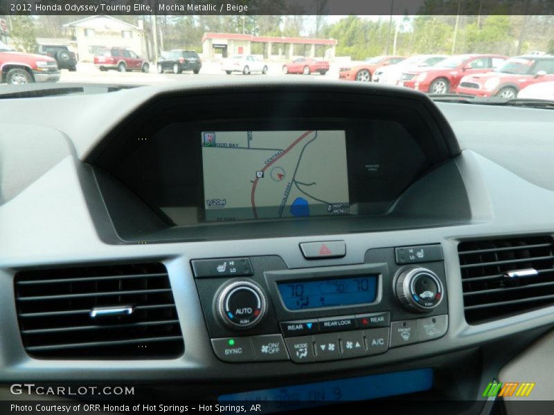 Navigation of 2012 Odyssey Touring Elite