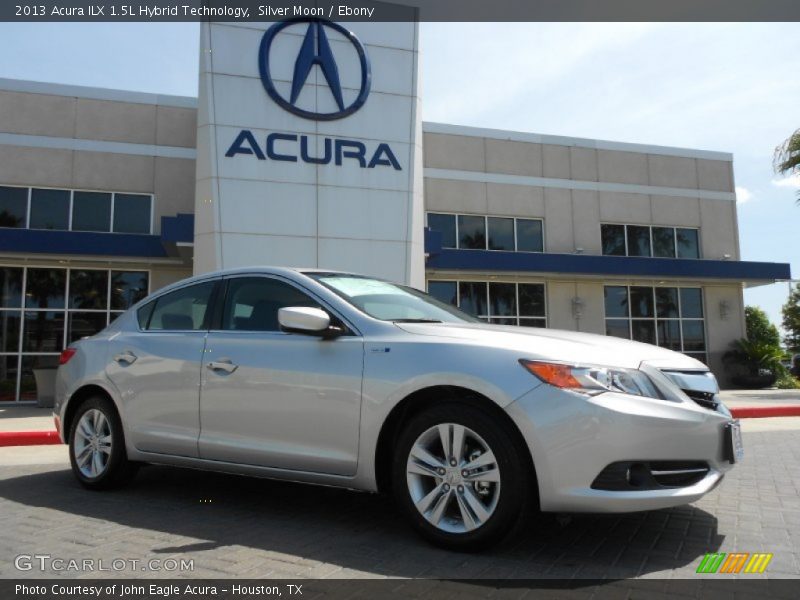 Silver Moon / Ebony 2013 Acura ILX 1.5L Hybrid Technology
