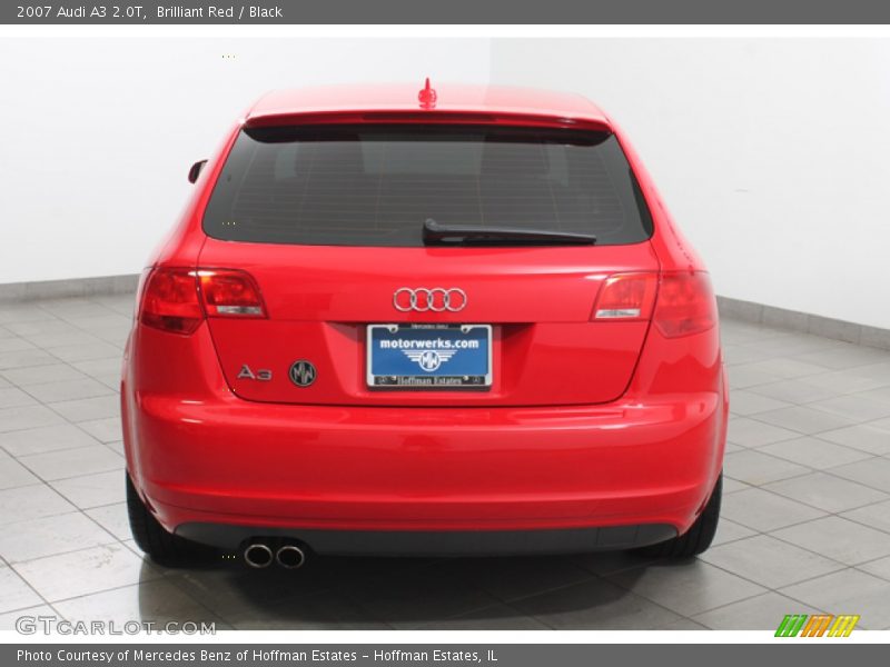 Brilliant Red / Black 2007 Audi A3 2.0T
