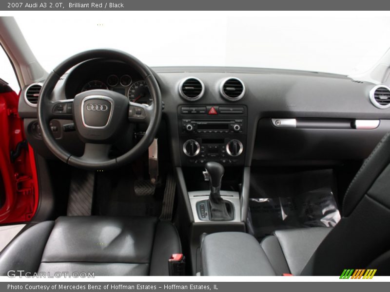 Brilliant Red / Black 2007 Audi A3 2.0T