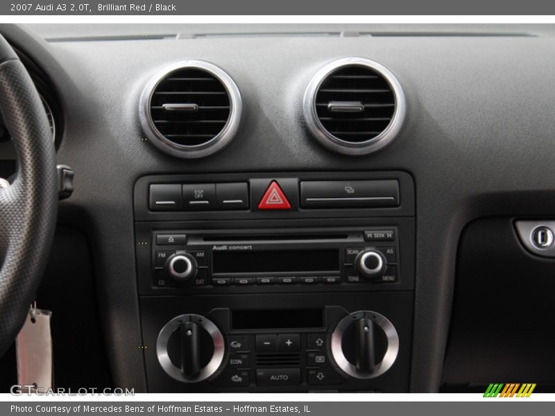 Brilliant Red / Black 2007 Audi A3 2.0T