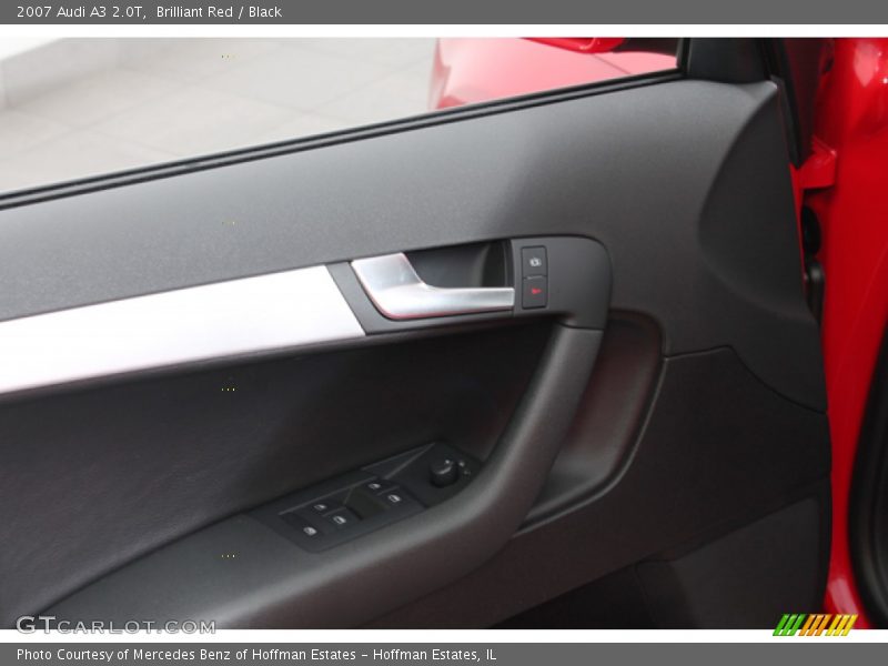 Brilliant Red / Black 2007 Audi A3 2.0T
