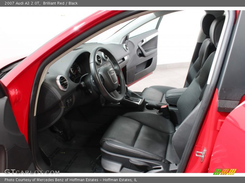 Brilliant Red / Black 2007 Audi A3 2.0T