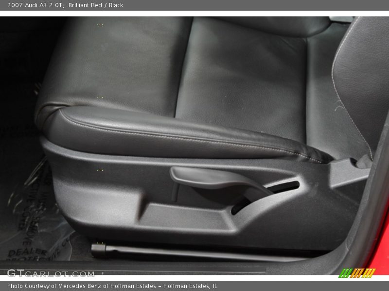 Brilliant Red / Black 2007 Audi A3 2.0T